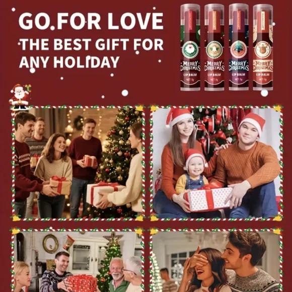 🎁🎁Christmas Lip Balm Set - Festive Red and Green 32 Count - Picture 10 of 10